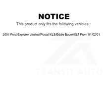 Charger l&#39;image dans la galerie, Front Rear Semi-Metallic Brake Pads And Parking Shoes Kit For Ford Explorer