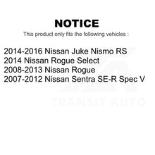 Charger l&#39;image dans la galerie, Front Rear Semi-Metallic Brake Pads And Parking Shoe Kit For Nissan Rogue Sentra