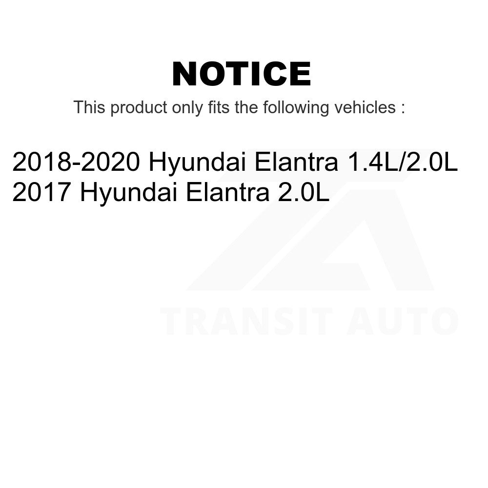 Front Rear Semi-Metallic Brake Pads And Drum Shoes Kit For Hyundai Elantra