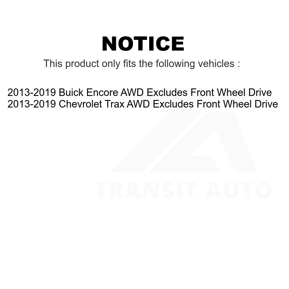 Front Shock Assembly TOR Link Kit For 2013-2019 Buick Encore Chevrolet Trax AWD