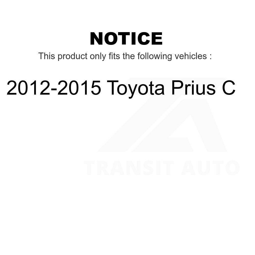 Front Complete Shock Assembly And TOR Link Kit For 2012-2015 Toyota Prius C