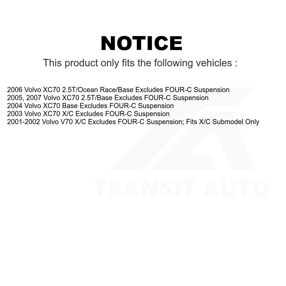 Front Complete Shock Assembly And TOR Link Kit For Volvo XC70 V70