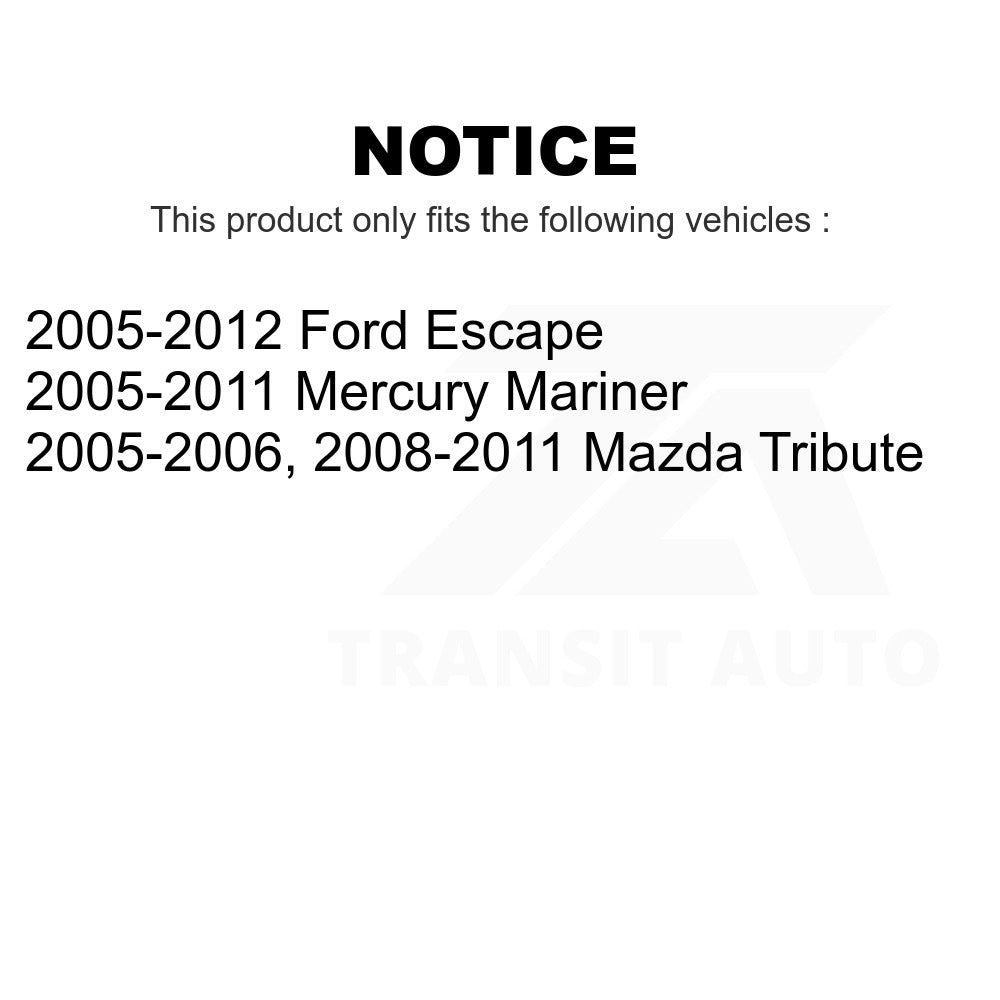 Front Shock Assembly TOR Link Kit For Ford Escape Mercury Mariner Mazda Tribute