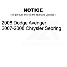 Charger l&#39;image dans la galerie, Front Complete Shock Assembly &amp; TOR Link Kit For Chrysler Sebring Dodge Avenger