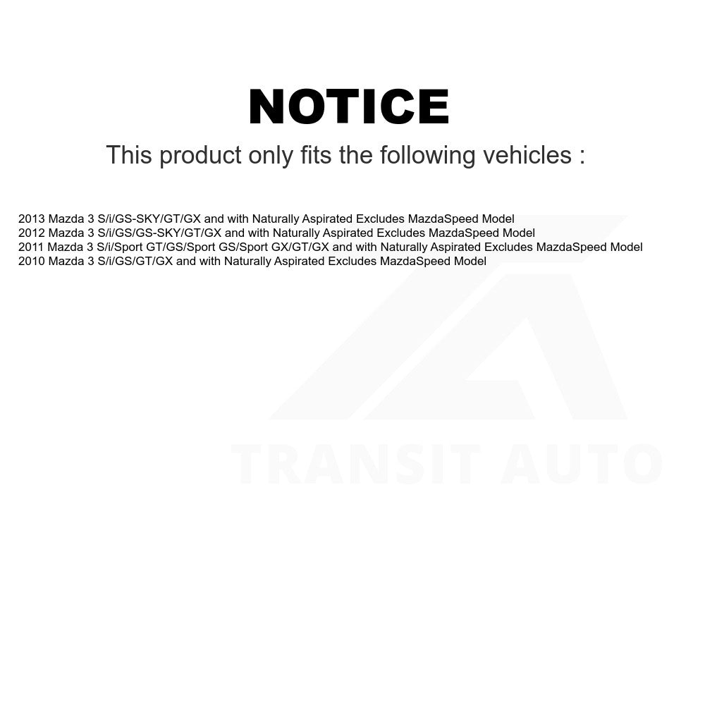 Front Complete Shock Assembly TOR Link Kit For Mazda 3 Excludes MazdaSpeed Model