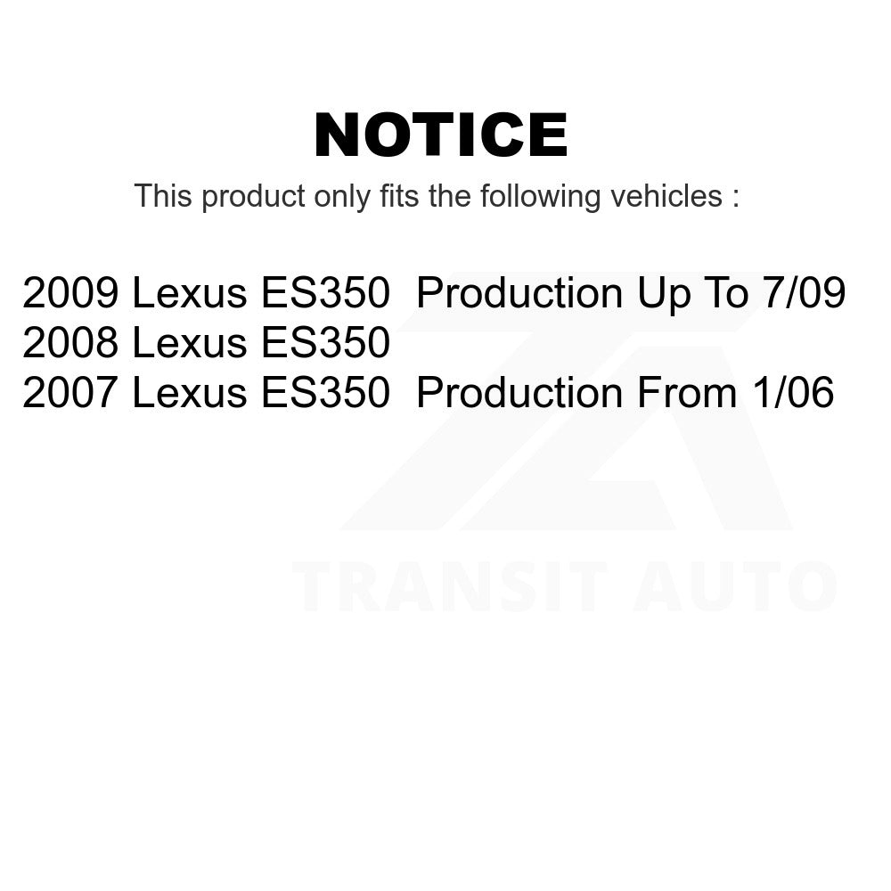 Front Complete Shock Assembly And TOR Link Kit For Lexus ES350