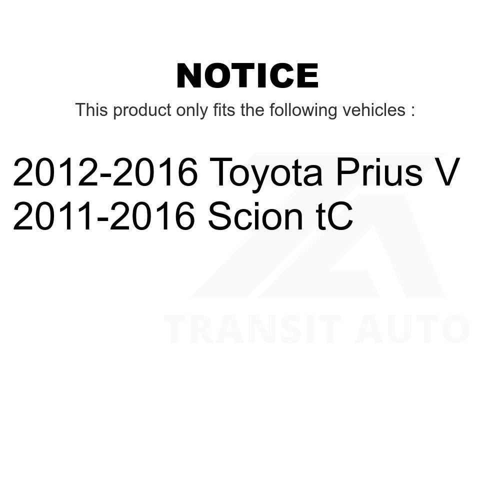 Front Complete Shock Assembly And TOR Link Kit For Toyota Prius V Scion tC