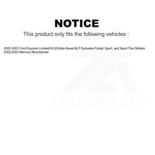 Charger l&#39;image dans la galerie, Front Shock Assembly TQ Link Kit For 2002-2003 Ford Explorer Mercury Mountaineer