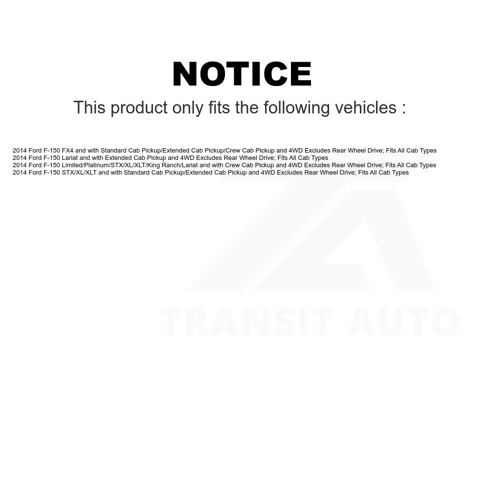 Front Complete Shock Assembly And TQ Link Kit For Ford F-150