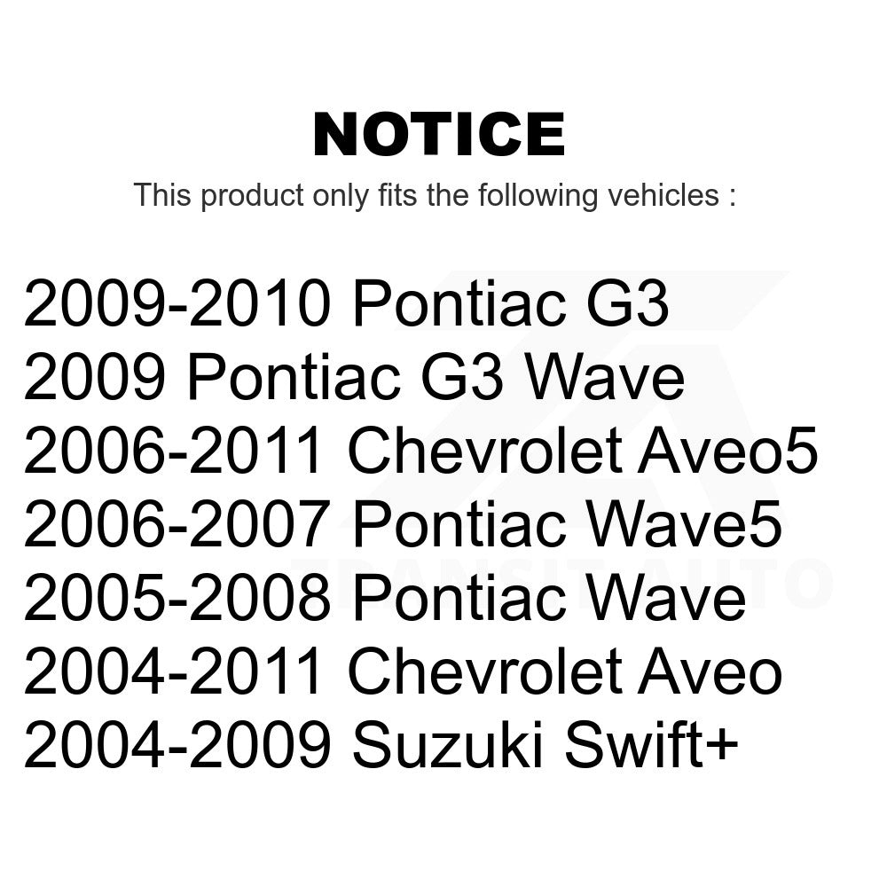 Front Shock Assembly TQ Link Kit For Chevrolet Aveo Aveo5 Pontiac G3 Suzuki Wave