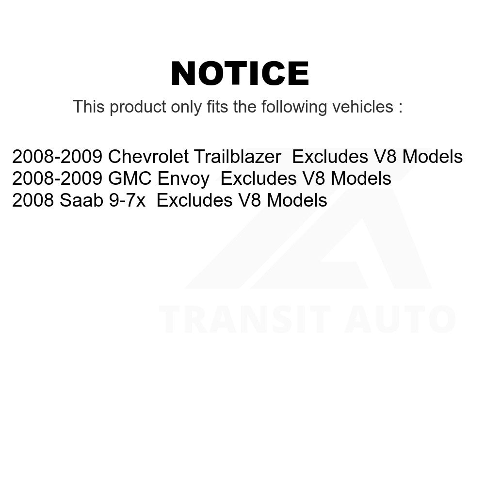 Front Shock Assembly TOR Link Kit For Chevrolet Trailblazer GMC Envoy Saab 9-7x