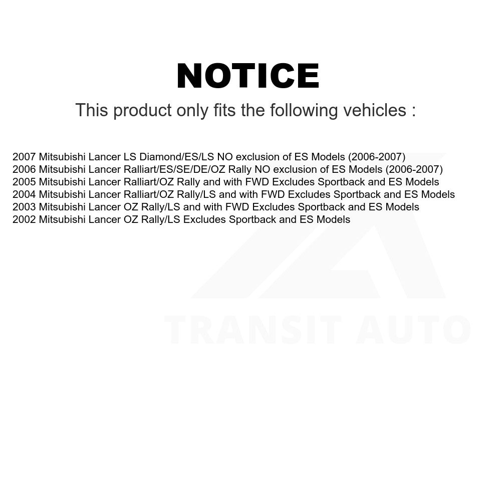 Front Complete Shock Assembly And TOR Link Kit For Mitsubishi Lancer