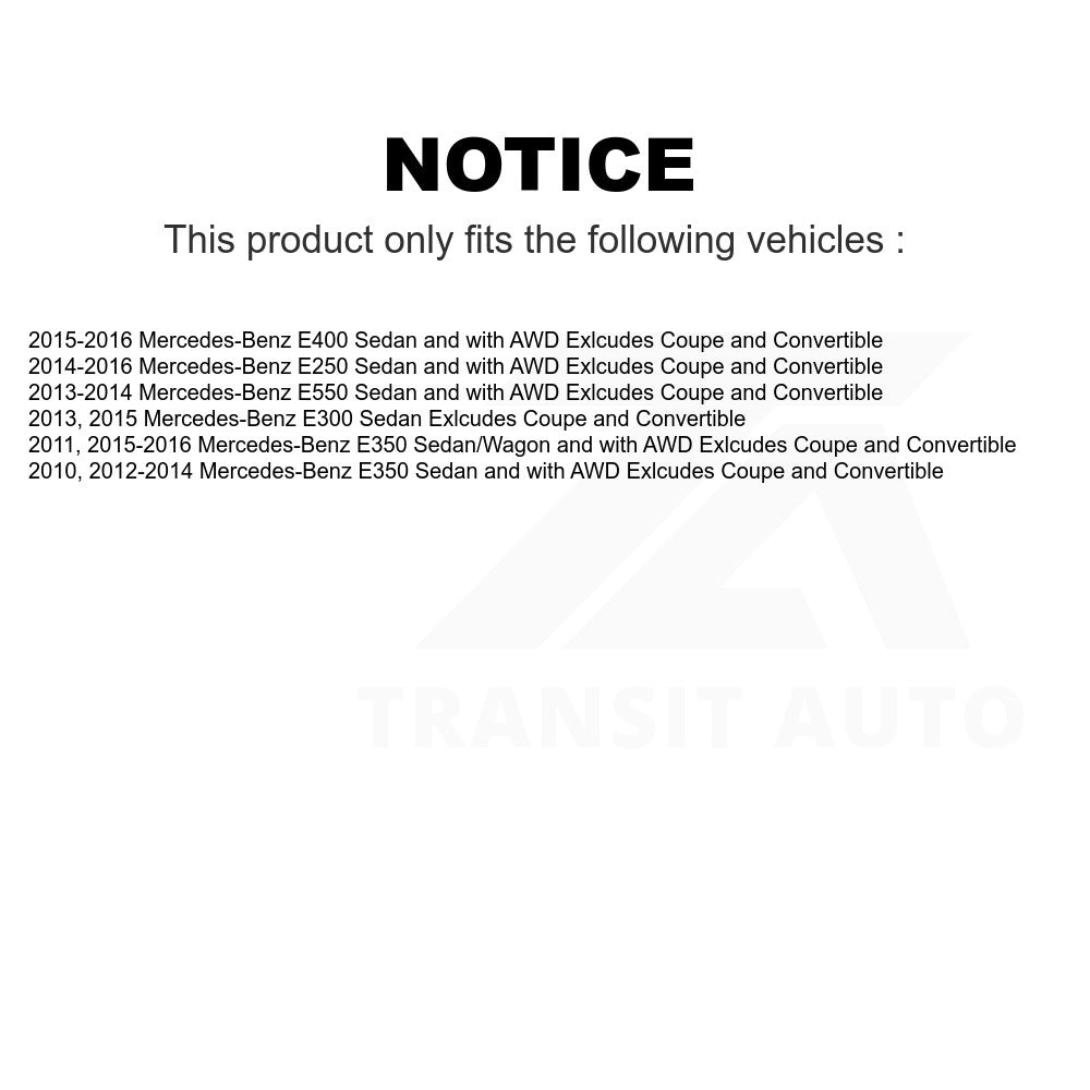 Front Shock Assembly And TOR Link Kit For Mercedes-Benz E350 E400 E550 E250 E300