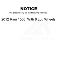 Load image into Gallery viewer, Front Steering Tie Rod End &amp; Boot Kit For 2012 Ram 1500 With 8 Lug Wheels