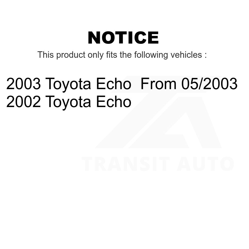 Front Suspension Control Arm And Ball Joint Assembly Link Kit For Toyota Echo