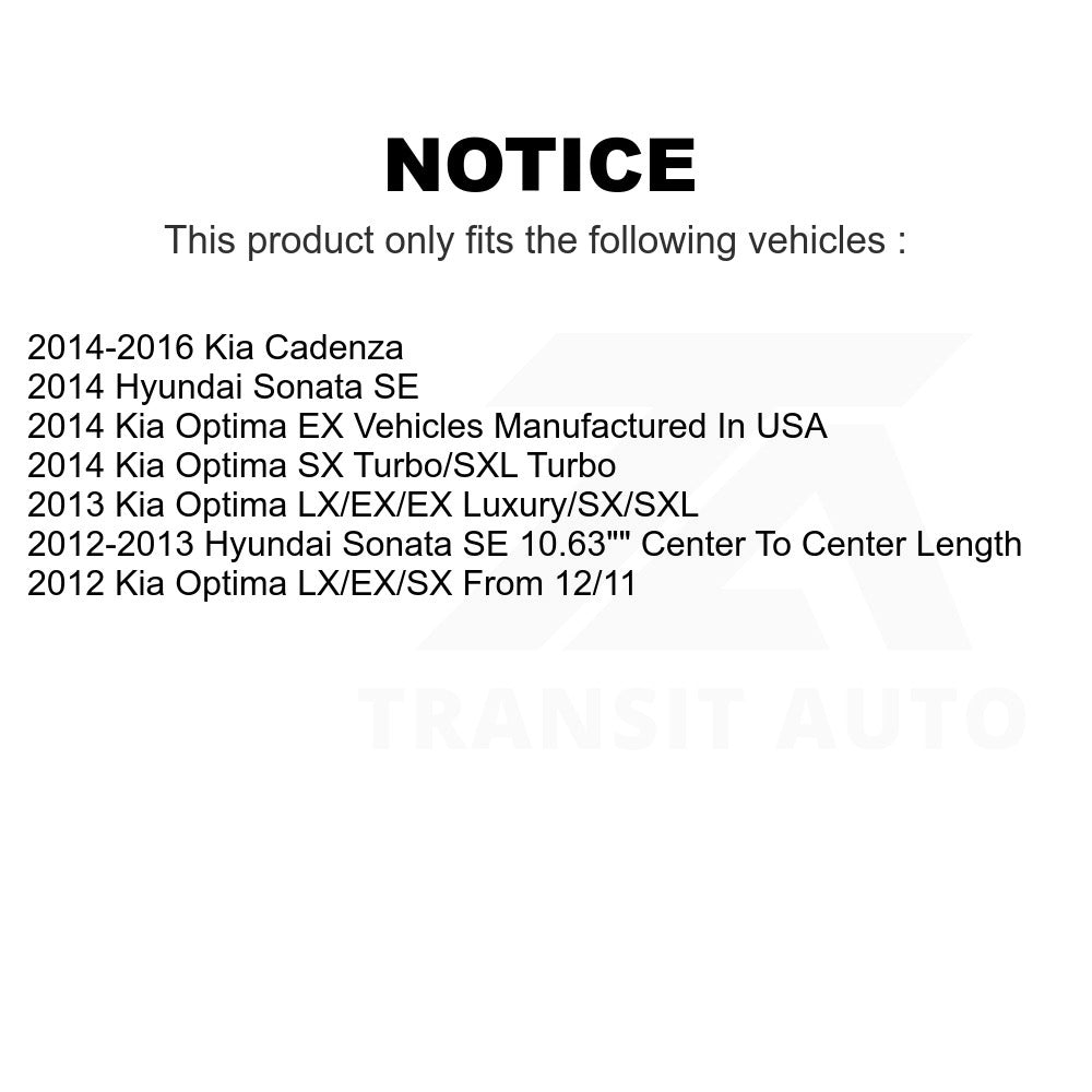 Front Suspension Control Arm & Ball Joint Link Kit For Hyundai Sonata Kia Optima