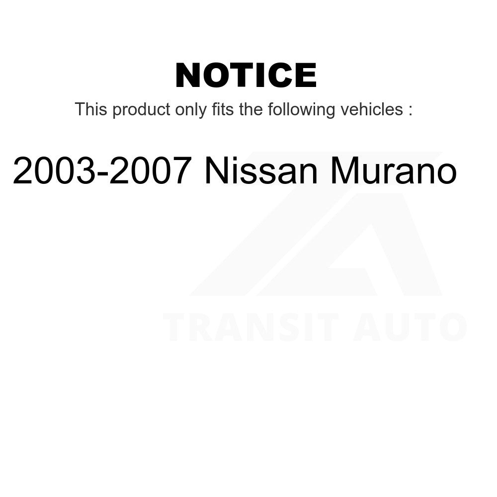 Kit de bras de commande de Suspension avant et de liaison à rotule, pour Nissan Murano 2003 – 2007 