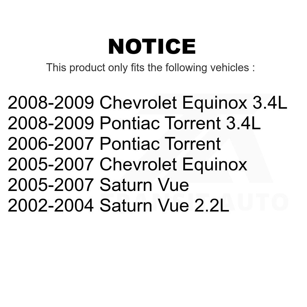 Bras de commande de Suspension avant et Kit de liaison à rotule pour Chevrolet Equinox Saturn 