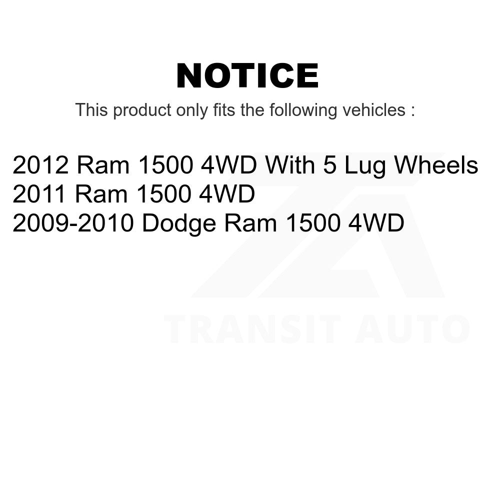 Front Control Arm & Ball Joint Tie Rod End Link Kit (8Pc) For Ram 1500 Dodge 4WD