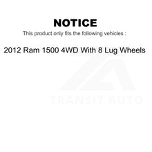 Charger l&#39;image dans la galerie, Front Control Arm &amp; Ball Joint Tie Rod End Link Kit (8Pc) For 2012 Ram 1500 4WD