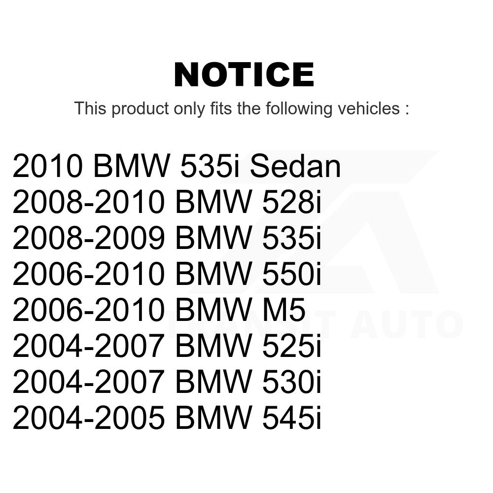 Front Control Arm & Ball Joint Tie Rod End Link Kit (8Pc) For BMW 530i 528i 525i