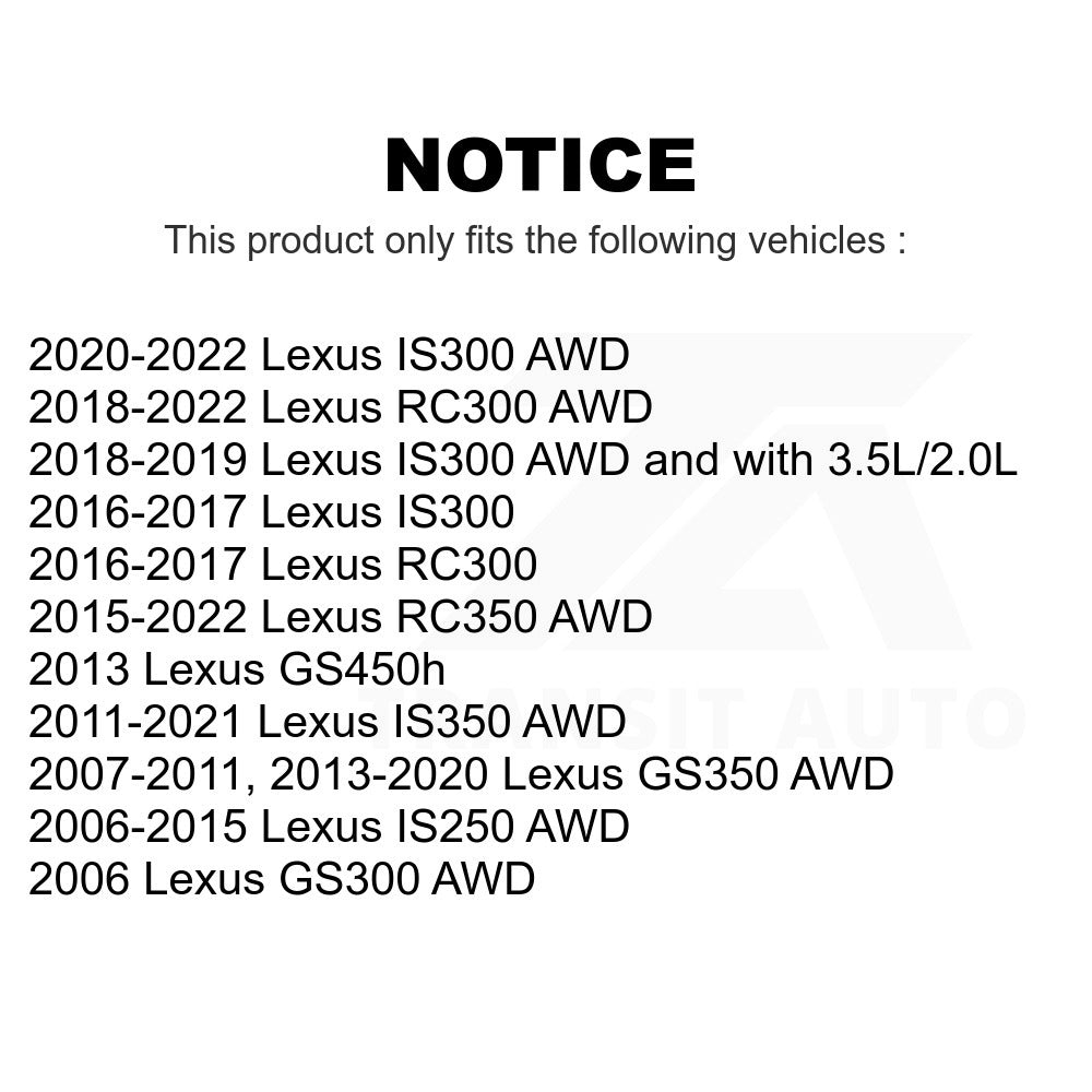 Front Suspension Sway Bar Link Kit For Lexus IS250 GS350 IS300 IS350 GS300 RC350