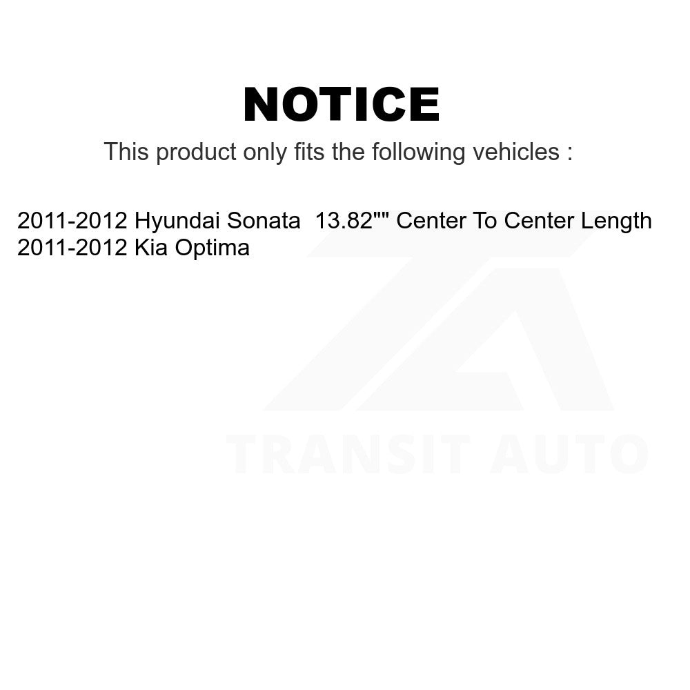 Front Suspension Stabilizer Bar Link Kit For 2011-2012 Hyundai Sonata Kia Optima