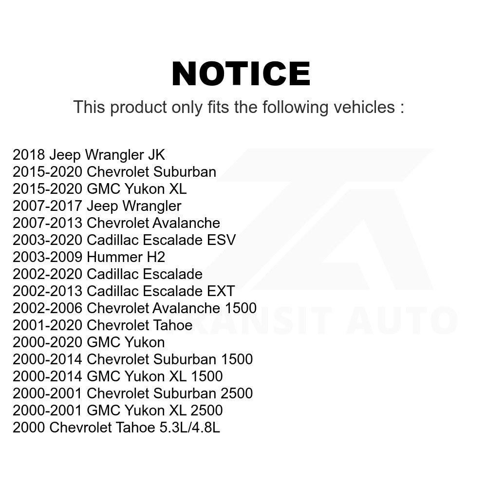 Rear Suspension Sway Bar Link Pair For Chevrolet Tahoe Jeep GMC Wrangler 1500 XL