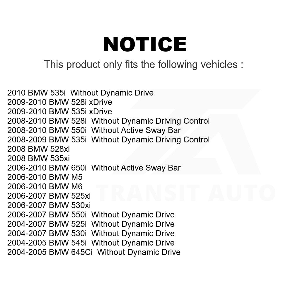 Rear Suspension Sway Bar Link Pair For BMW 530i 528i 525i 650i 535i 530xi 550i