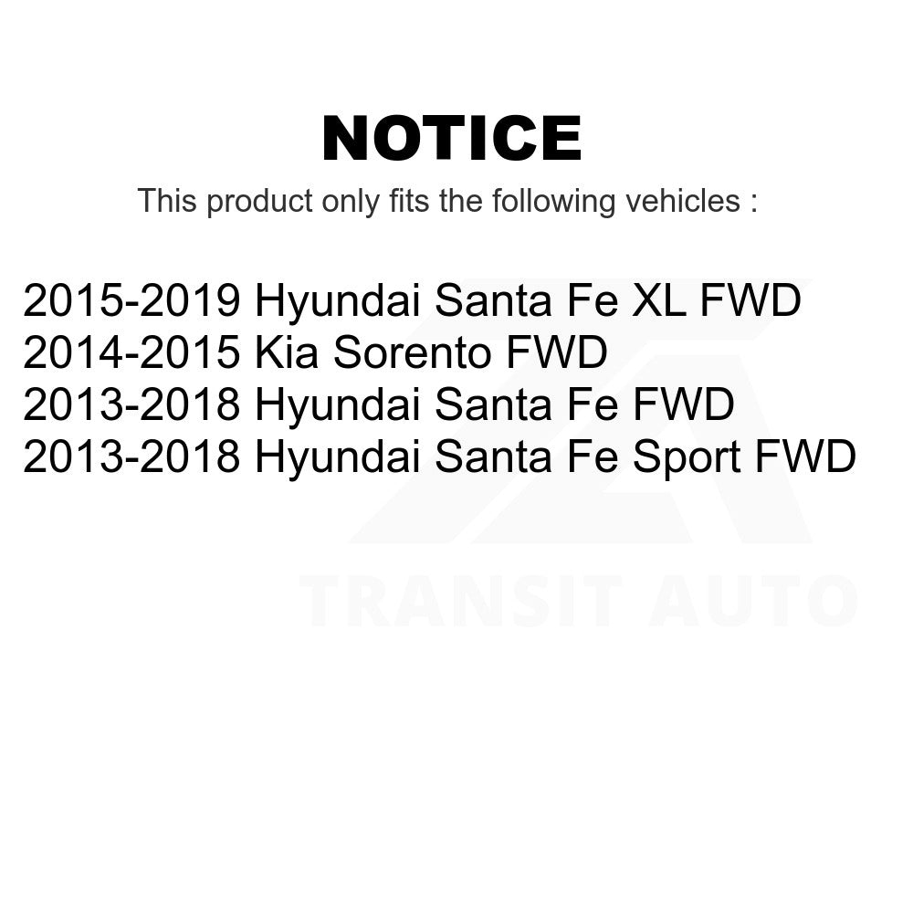 Rear Suspension Sway Bar Link Pair For Hyundai Santa Fe Sport Kia Sorento XL FWD