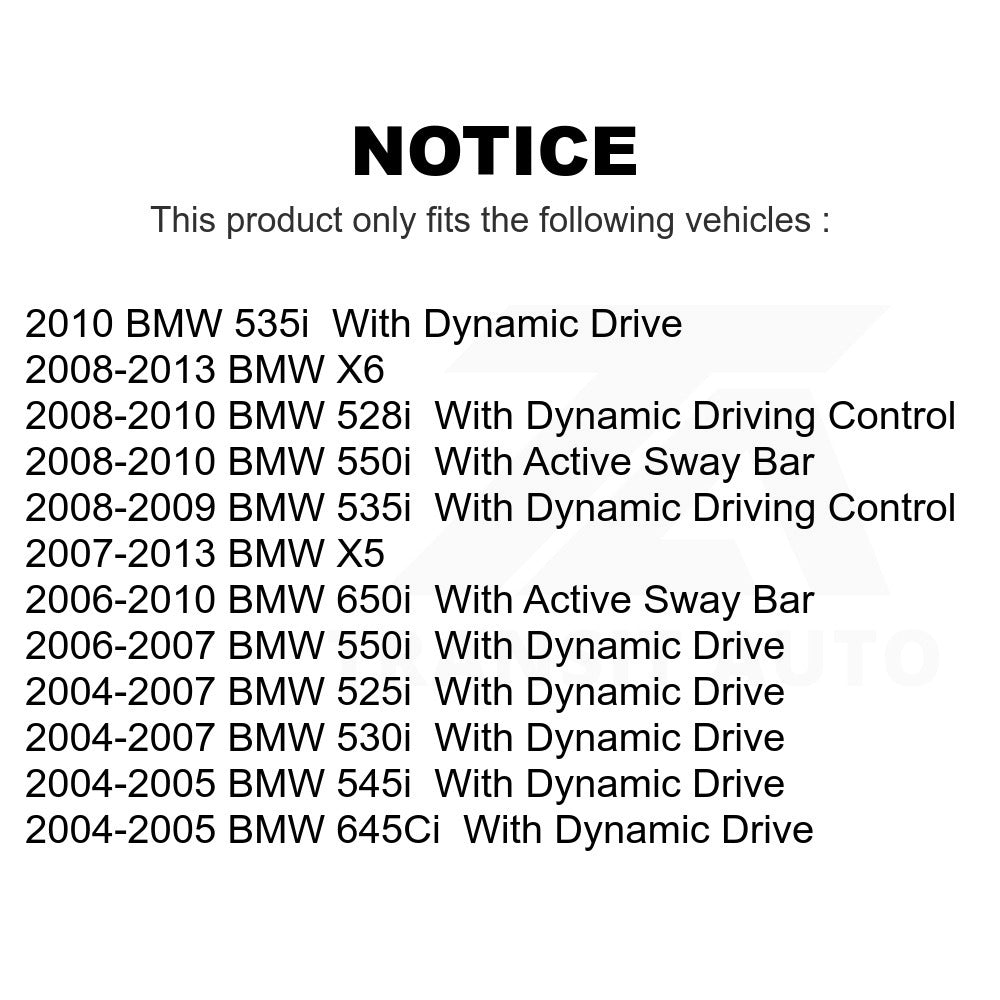 Rear Suspension Sway Bar Link Pair For BMW X5 530i 528i 525i 650i 535i X6 550i