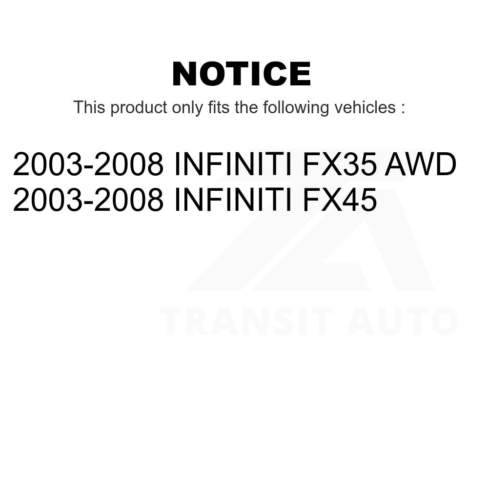 Rear Suspension Sway Bar Link Kit For 2003-2008 Infiniti FX35 FX45 INFINITI