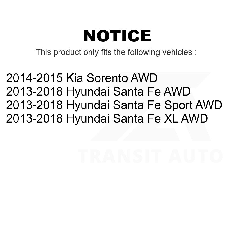 Rear Suspension Sway Bar Link Kit For Hyundai Santa Fe Sport Kia Sorento XL AWD