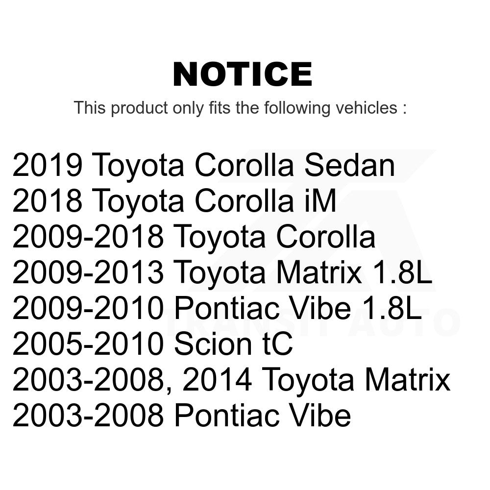 Front Ball Joints Pair For Toyota Corolla Matrix Pontiac Vibe Scion tC iM