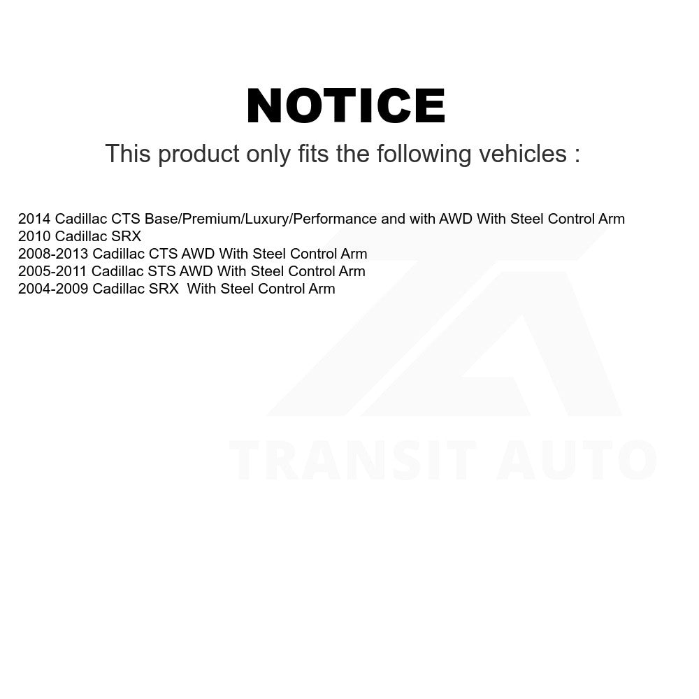 Front Suspension Ball Joints Pair For Cadillac CTS SRX STS