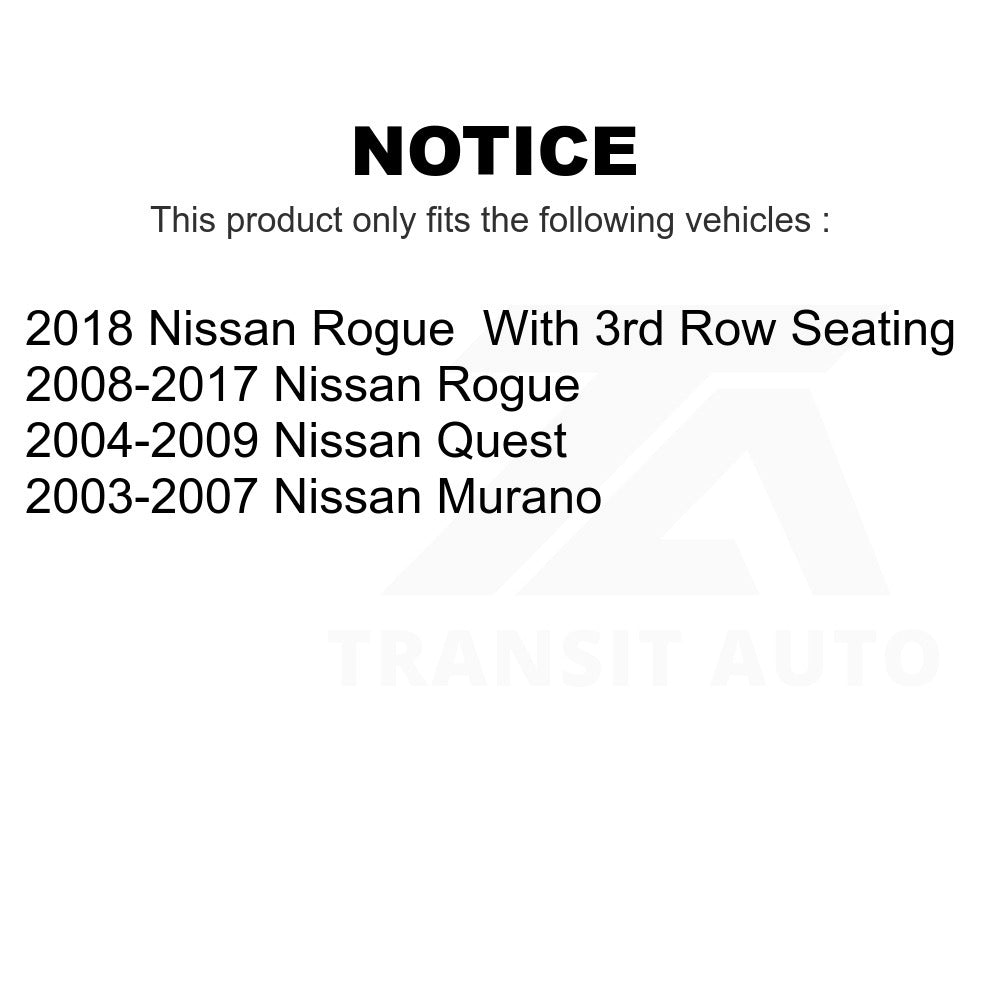 Front Suspension Ball Joints Pair For Nissan Rogue Murano Quest