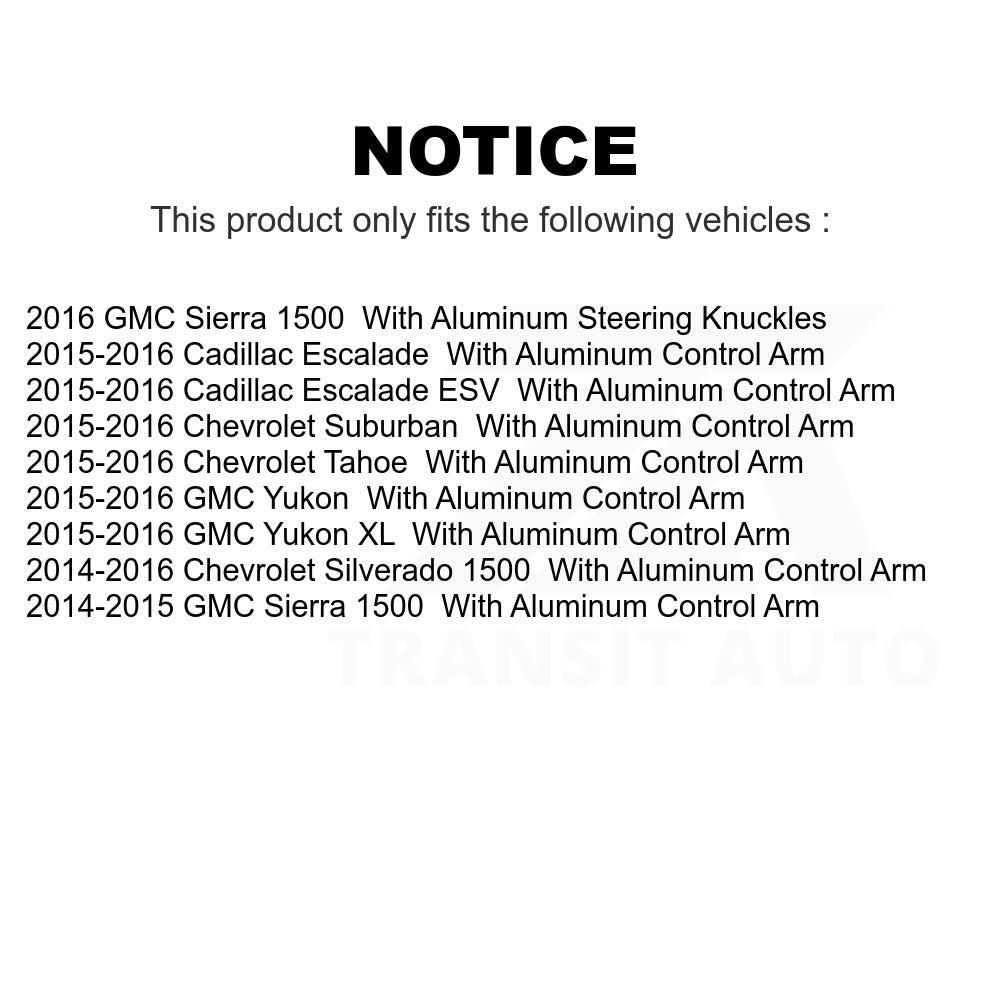 Front Ball Joints Pair For Chevrolet Silverado 1500 GMC Sierra Tahoe Suburban XL