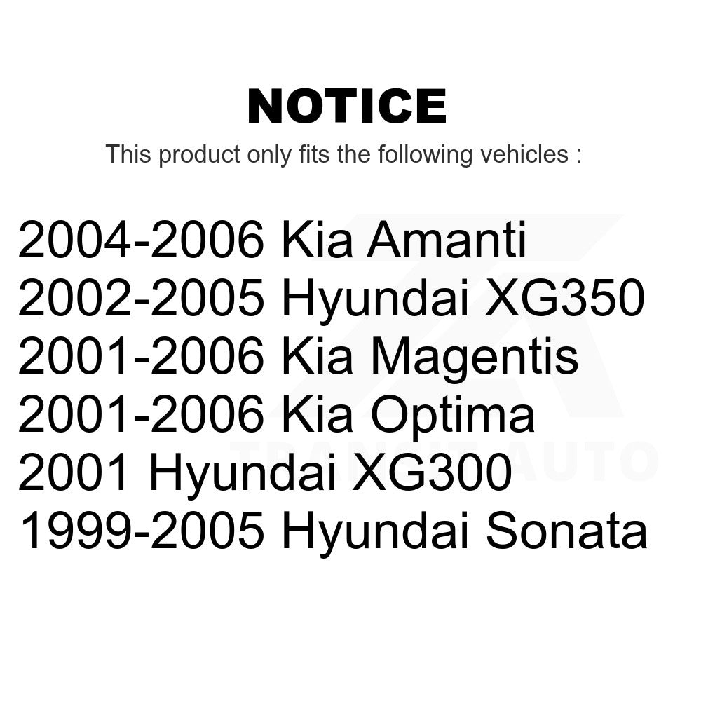 Front Ball Joints Pair For Hyundai Sonata Kia Optima XG350 Amanti XG300 Magentis