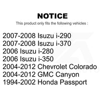 Charger l&#39;image dans la galerie, Front Ball Joints Pair For Chevrolet Colorado GMC Canyon Honda Passport Isuzu