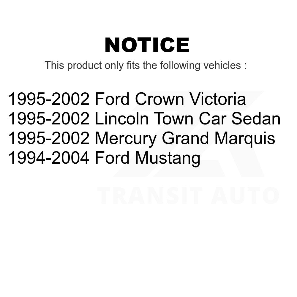 Paire de rotules avant pour Ford Mustang Mercury Grand Marquis Lincoln Town Car 