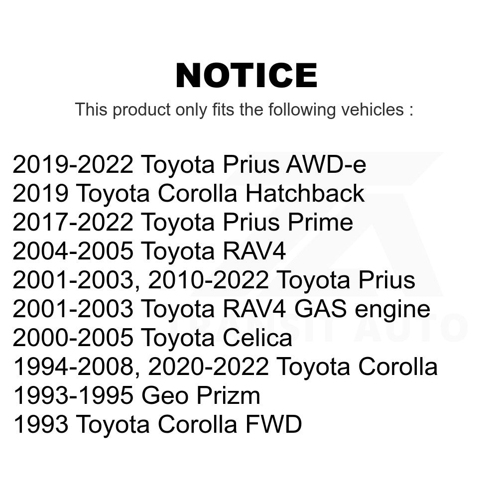 Front Ball Joint Pair For Toyota Corolla Prius RAV4 Celica Prime Geo Prizm AWD-e