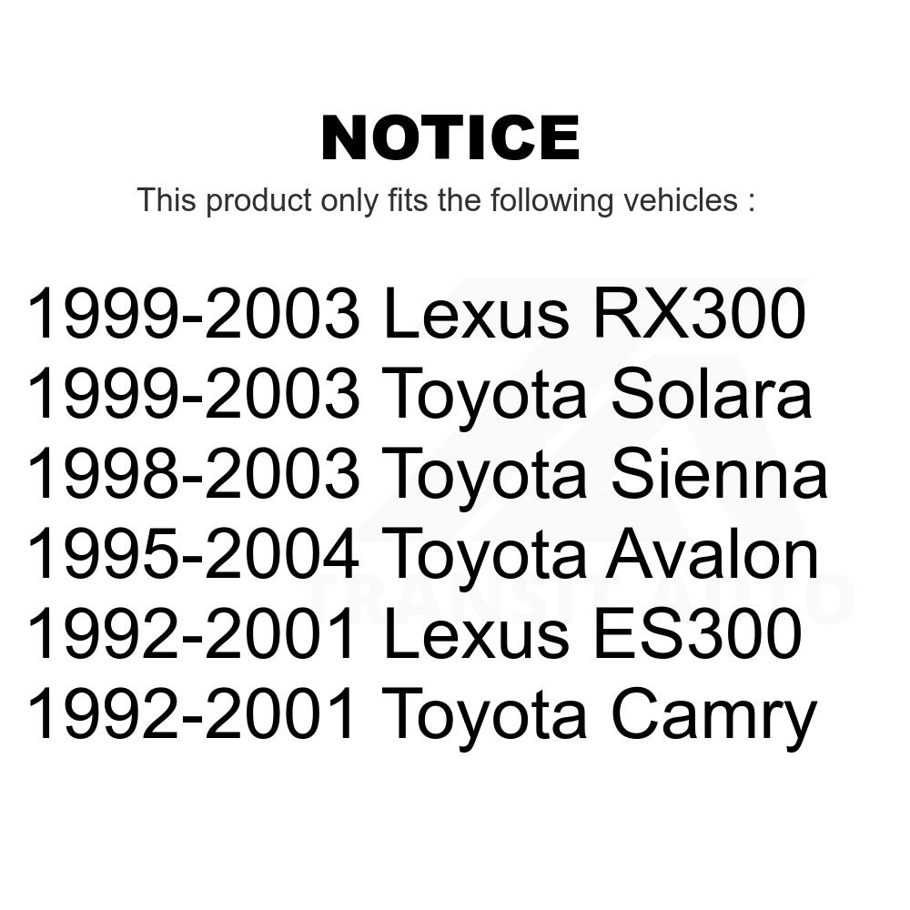 Paire de rotules avant pour Toyota Camry Avalon Lexus Sienna RX300 ES300 Solara 