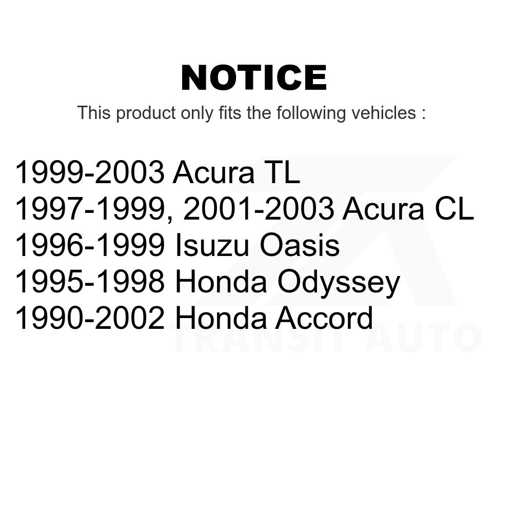 Paire de rotules avant pour Honda Accord Acura TL CL Odyssey Isuzu Oasis 