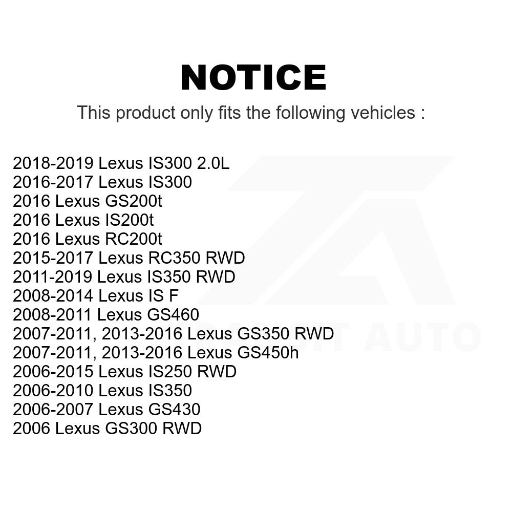 Kit de rotule avant pour Lexus IS250 GS350 IS350 IS300 GS300 IS200t RC350 GS450h 