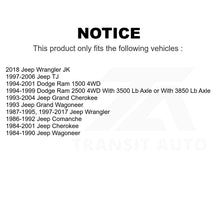 Charger l&#39;image dans la galerie, Front Ball Joint Pair For Jeep Wrangler Dodge Grand Cherokee Ram 1500 2500 JK TJ