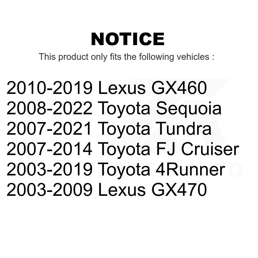 Front Ball Joints Pair For Toyota Tundra 4Runner Lexus GX460 FJ Cruiser Sequoia