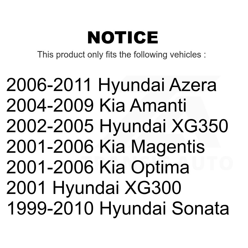 Front Ball Joints Pair For Hyundai Sonata Kia Optima Azera Amanti XG350 XG300