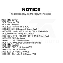 Charger l&#39;image dans la galerie, Front Ball Joints Pair For Chevrolet S10 Blazer GMC Sonoma Jimmy Oldsmobile S15