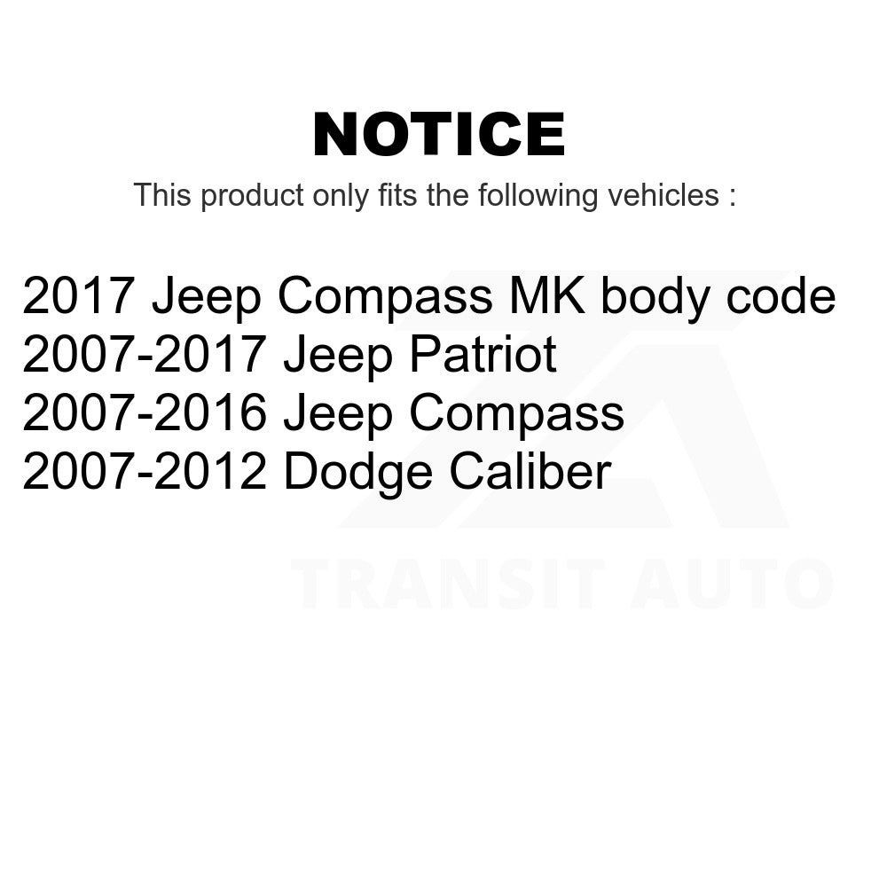 Front Suspension Control Arm And Ball Joint Kit For Jeep Patriot Compass Dodge