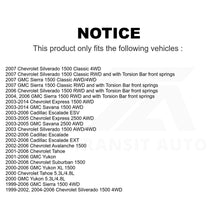 Charger l&#39;image dans la galerie, Front Suspension Control Arm Ball Joint Kit For Chevrolet Silverado 1500 GMC XL